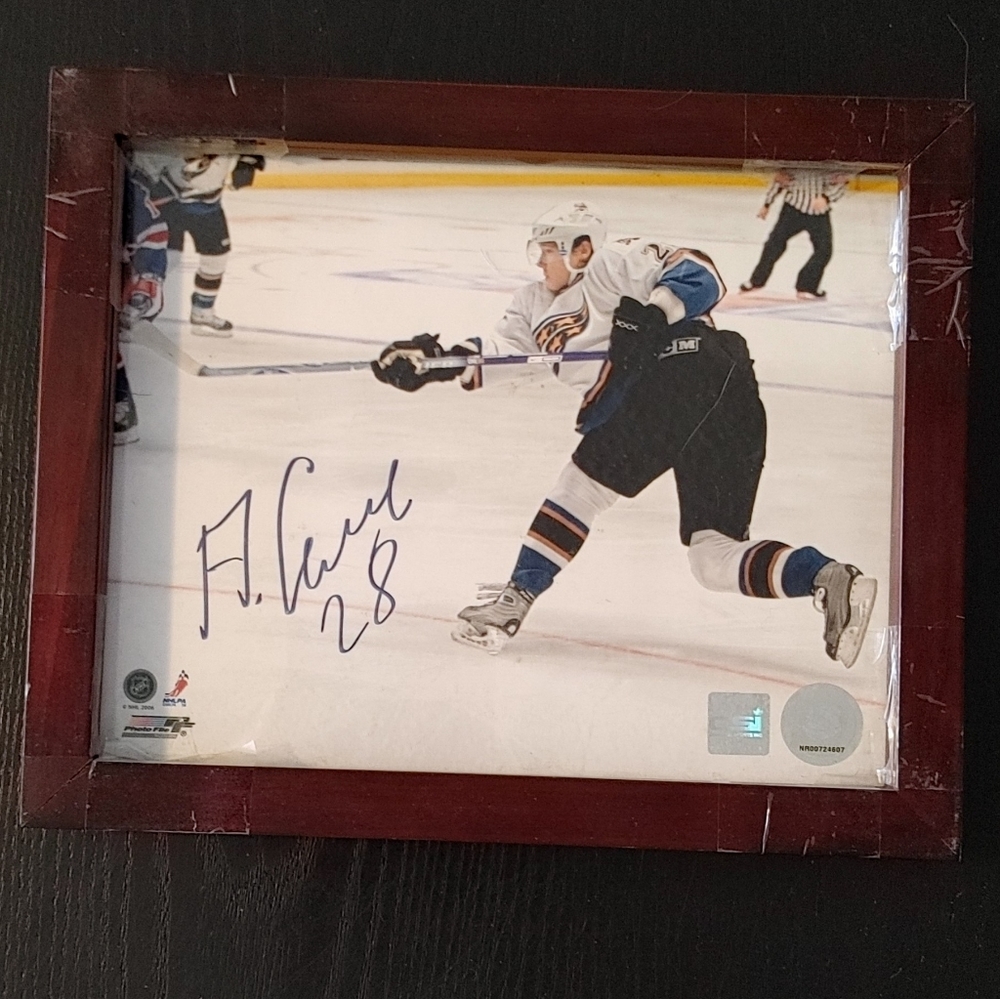 Official NHL Signed Alexander Semin Photo